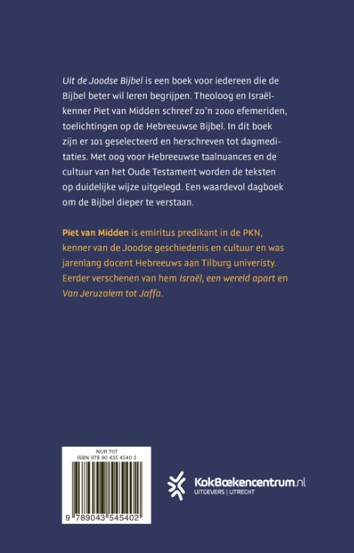Achterkant van Uit de Joodse Bijbel