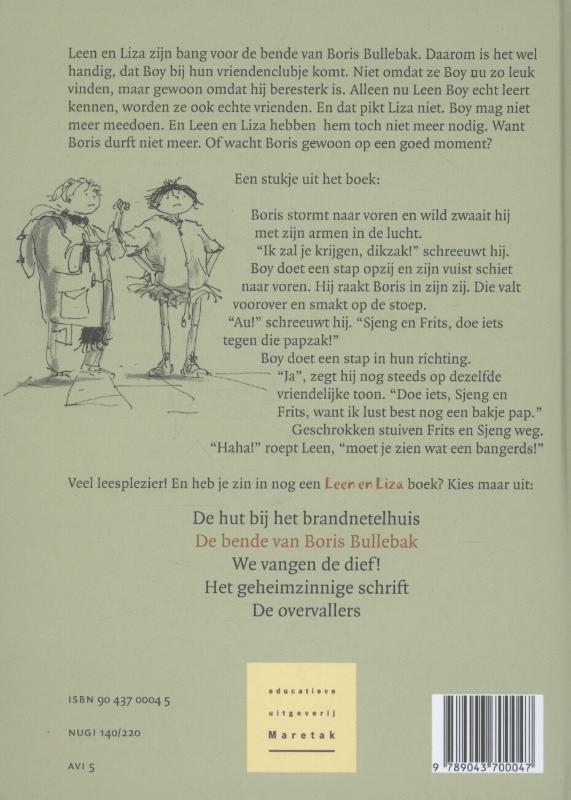 Achterkant van De bende van Boris Bullebak