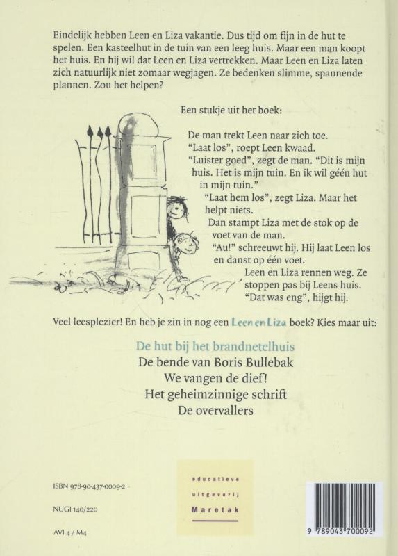 Achterkant van De hut bij het brandnetelhuis