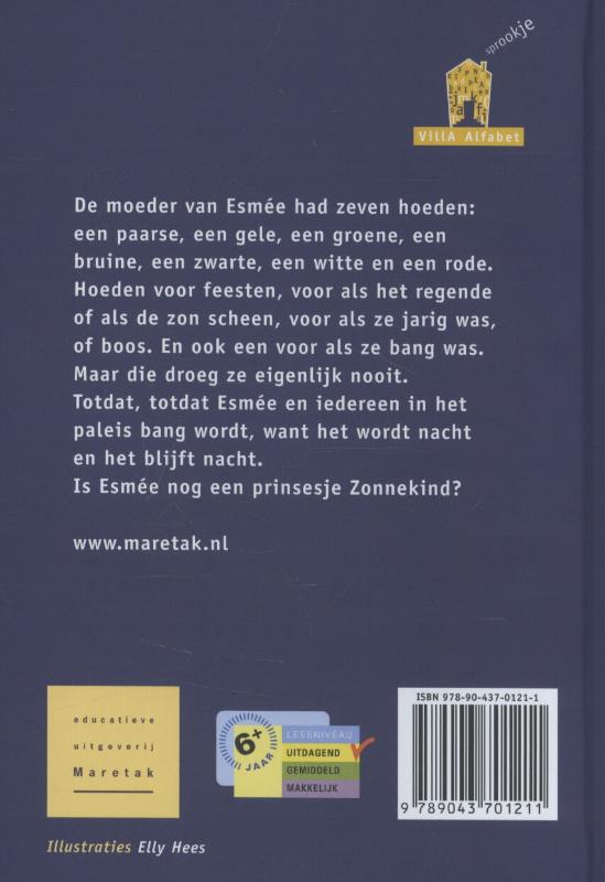 Achterkant van Prinsesje Zonnekind