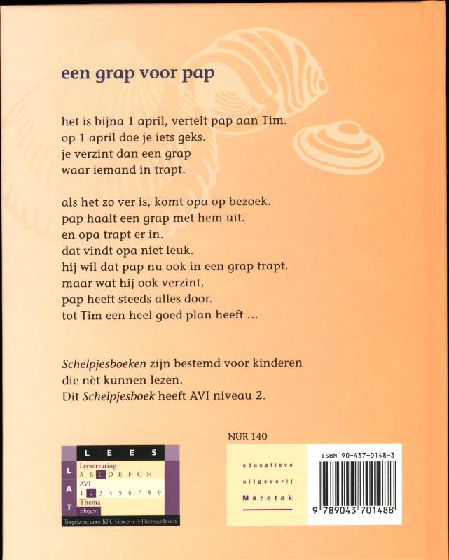 Achterkant van Een grap voor pap