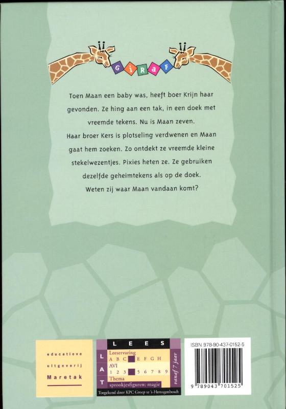 Achterkant van Maan en de Pixies