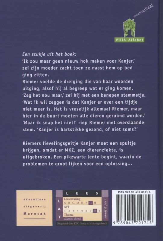 Achterkant van Zwarte lente