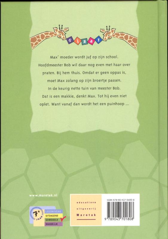 Achterkant van Niet voor een gat te vangen