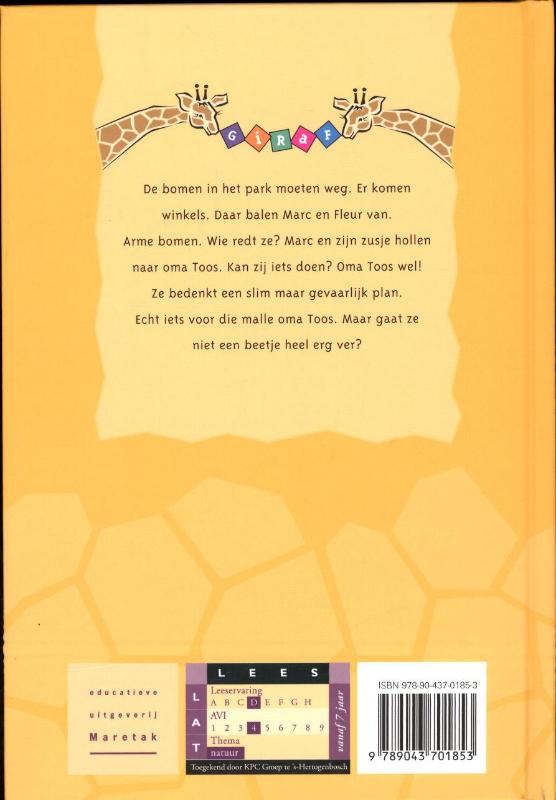 Achterkant van Oma Toos in opstand