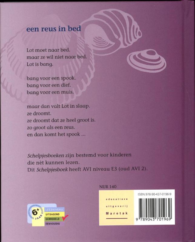 Achterkant van Een reus in bed
