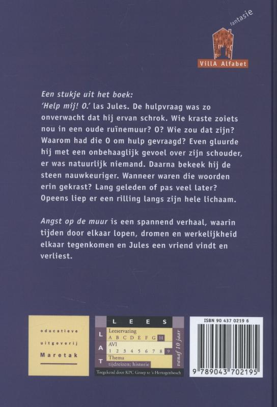 Achterkant van Angst op de muur