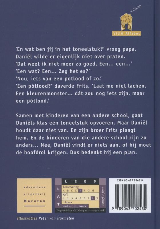 Achterkant van Monster en potlood