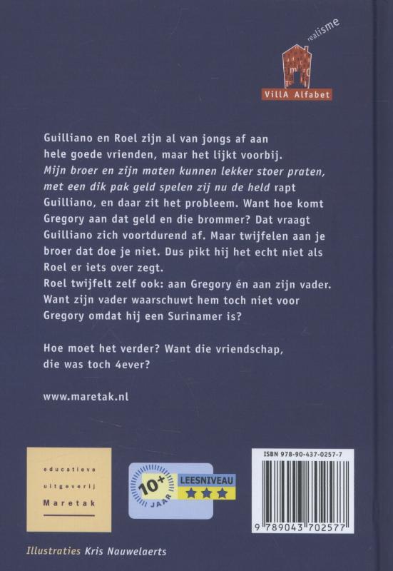 Achterkant van Vrienden 4ever