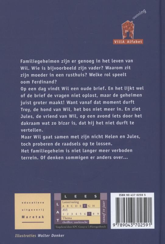 Achterkant van Familiegeheim