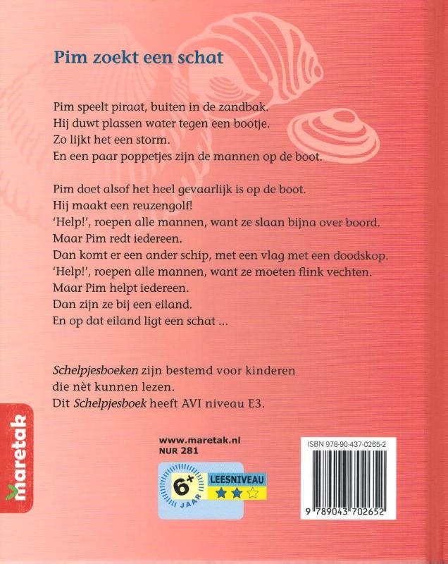 Achterkant van Pim zoekt een schat