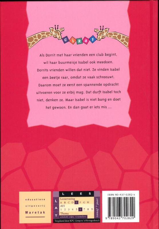 Achterkant van Applaus voor Isabel