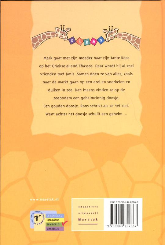 Achterkant van Het gouden doosje