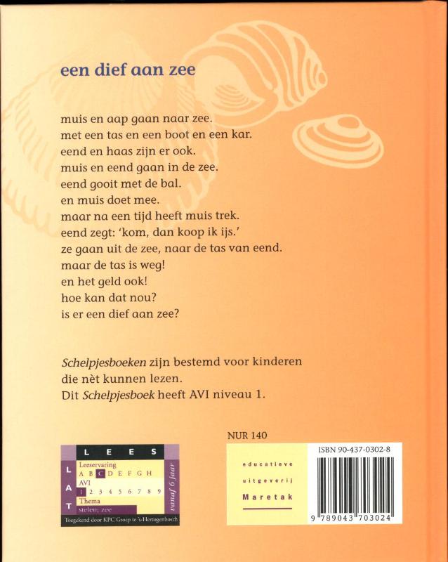 Achterkant van Een dief aan zee