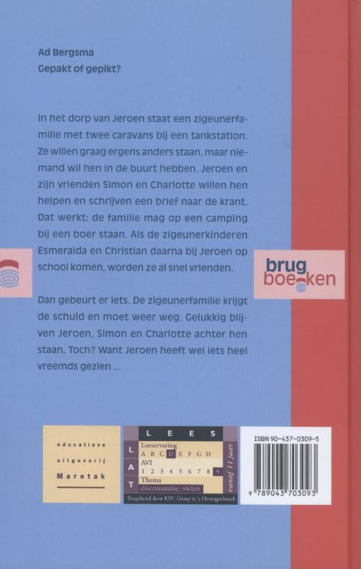 Achterkant van Gepakt of gepikt?