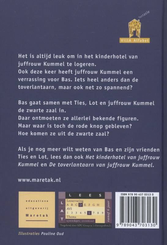 Achterkant van Juffrouw Kummel en de kikkerprins