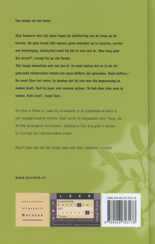 Achterkant van Gevangene van de gele draak