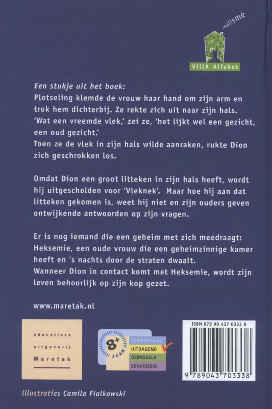 Achterkant van Vleknek