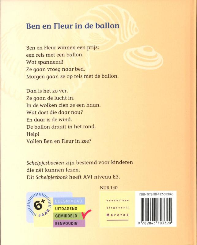 Achterkant van Ben en Fleur in de ballon