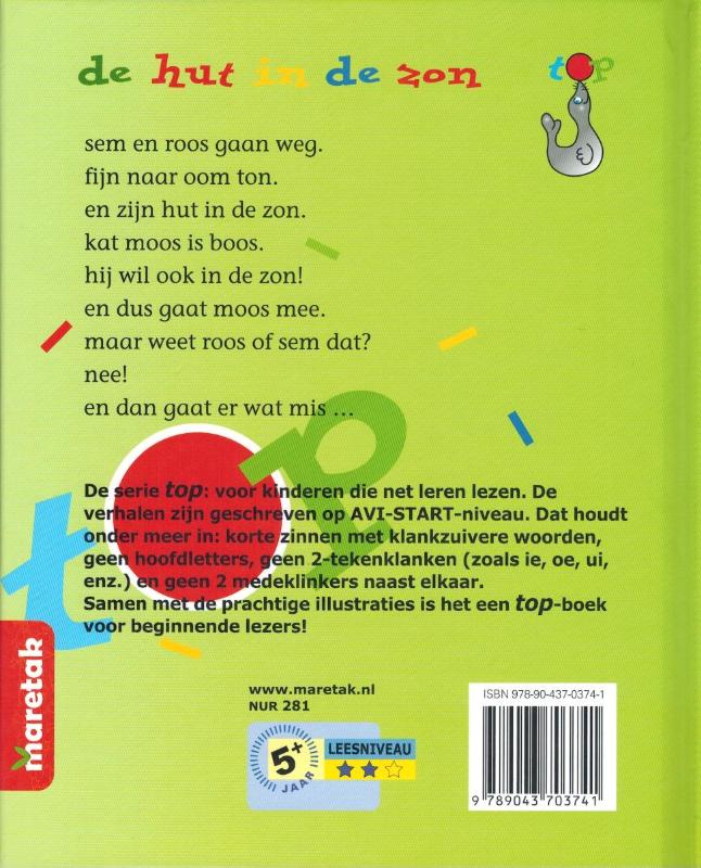 Achterkant van De hut in de zon