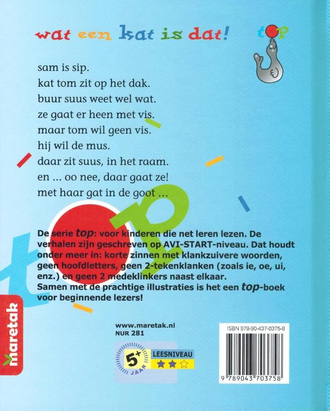 Achterkant van Wat een kat is dat!
