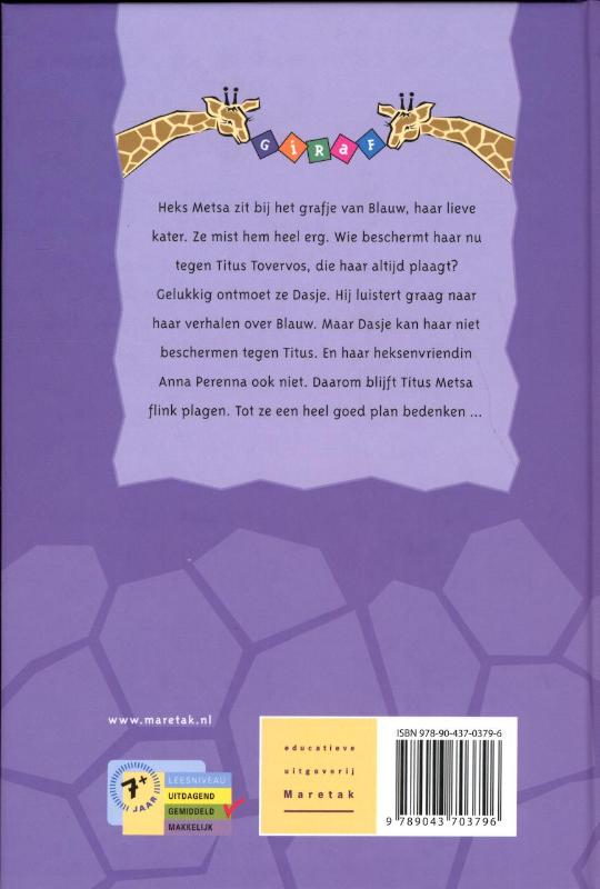 Achterkant van Een vriend voor heks Metsa