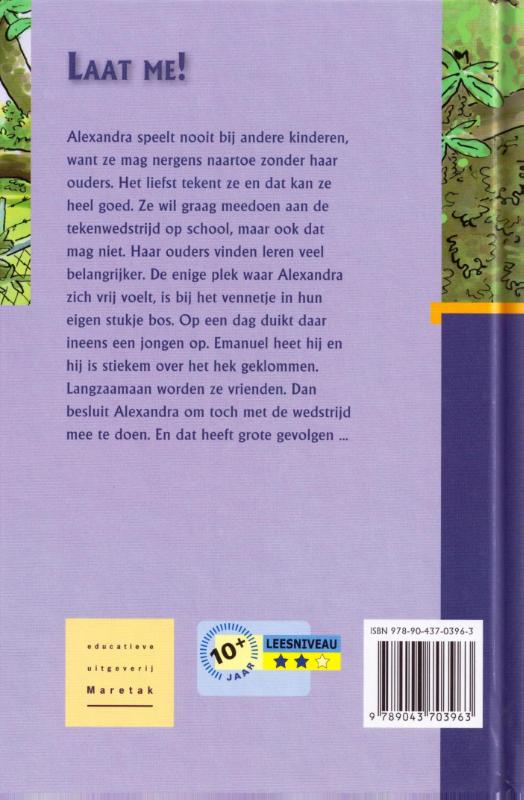 Achterkant van Laat me!