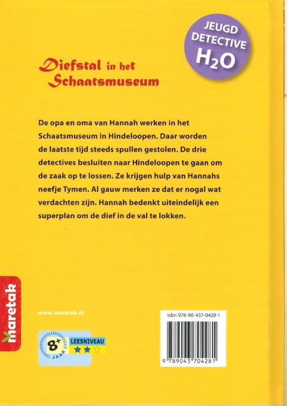 Achterkant van Diefstal in het schaatsmuseum