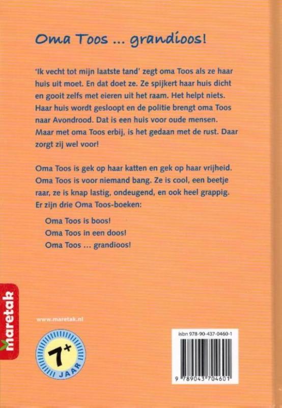 Achterkant van Oma Toos grandioos