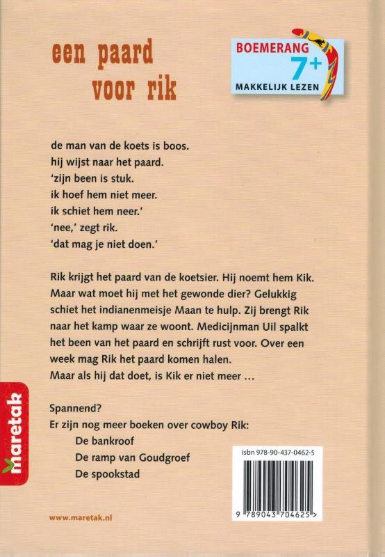 Achterkant van Een paard voor Rik