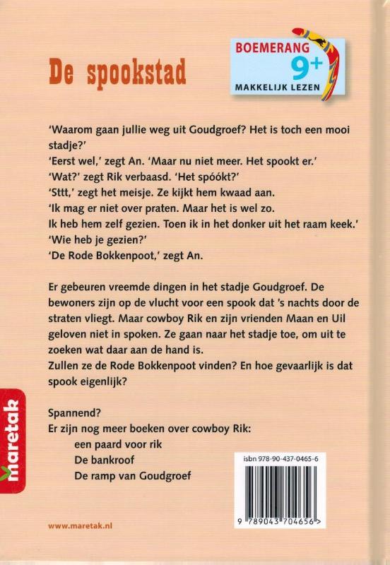 Achterkant van De spookstad