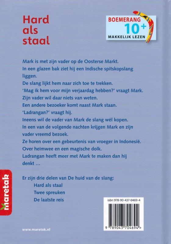 Achterkant van Hard als staal