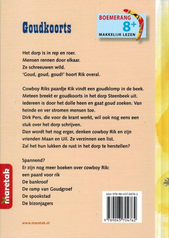 Achterkant van Goudkoorts
