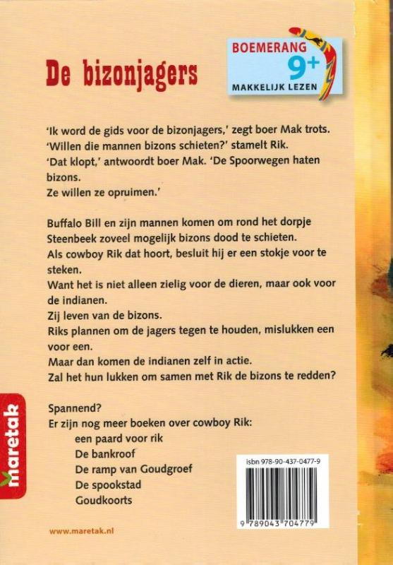 Achterkant van De bizonjagers