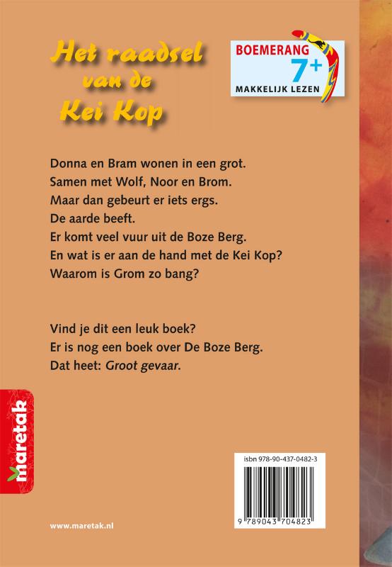 Achterkant van Het raadsel van de Kei Kop