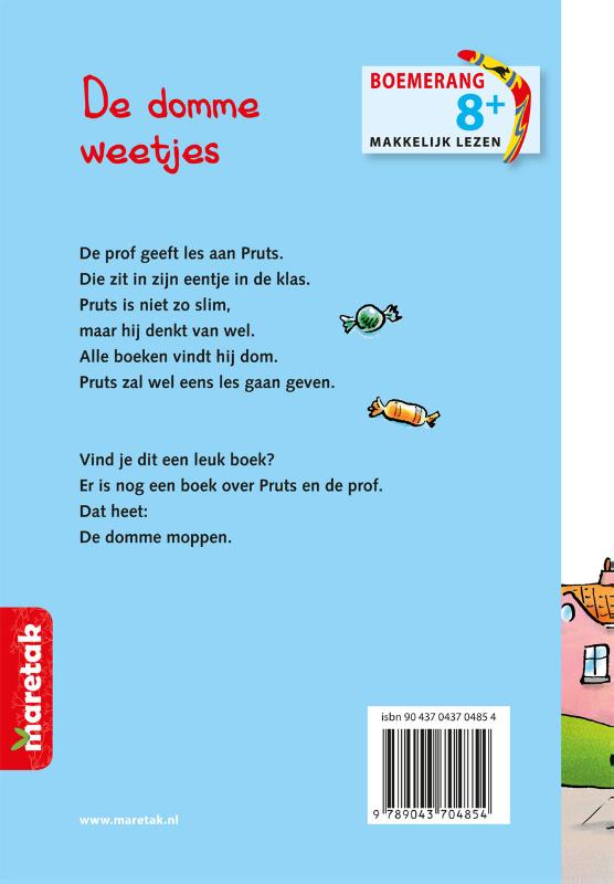 Achterkant van makkelijk lezen 8+