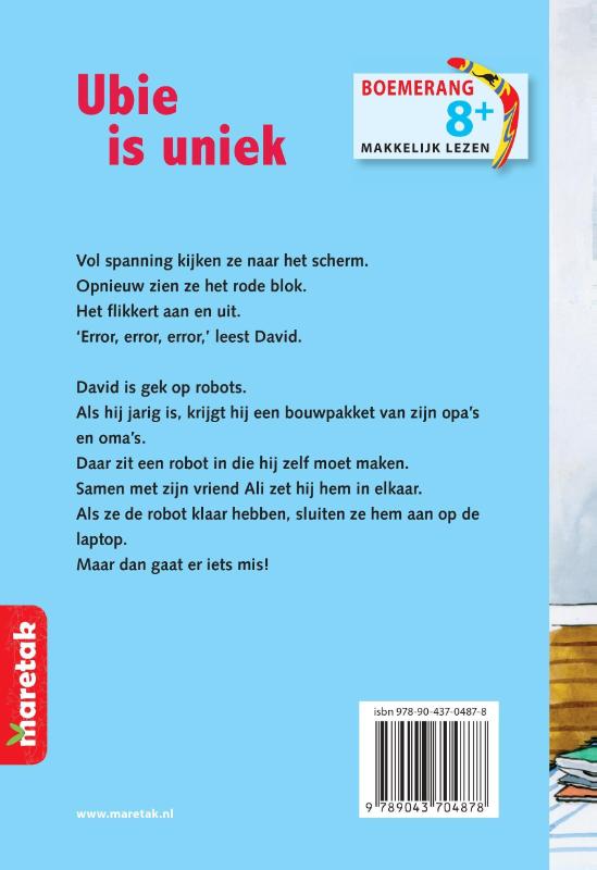 Achterkant van Ubie is uniek