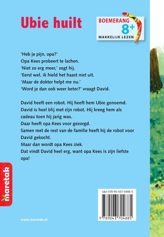 Achterkant van Ubie huilt