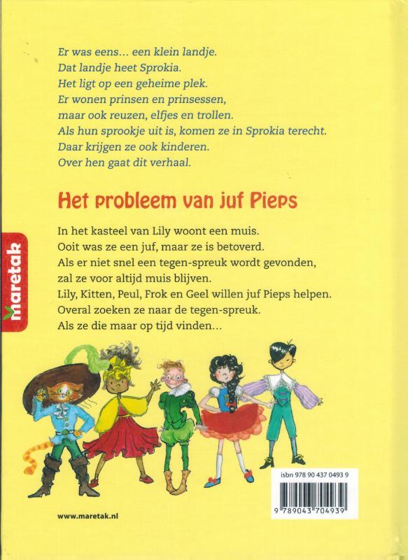 Achterkant van Het probleem van juf Pieps