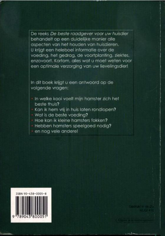 Achterkant van Hamsters