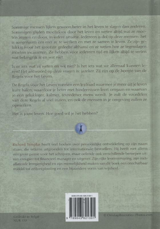 Achterkant van De spelregels van het leven