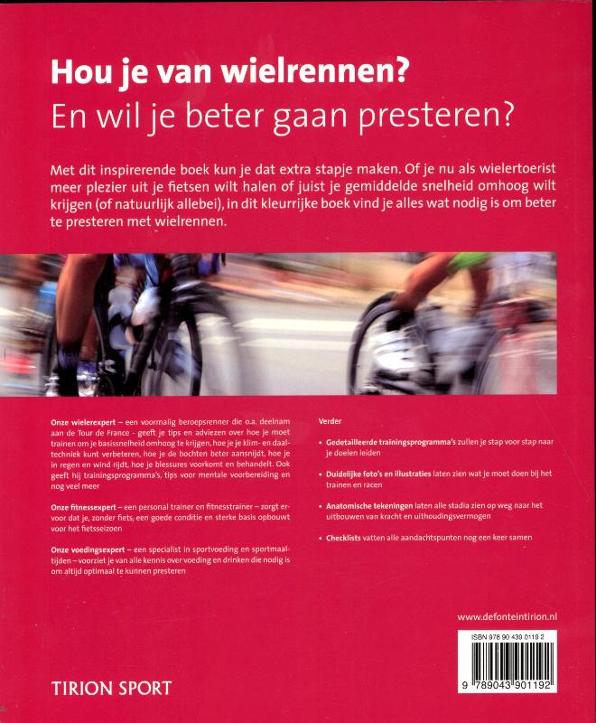 Achterkant van Beter presteren met wielrennen