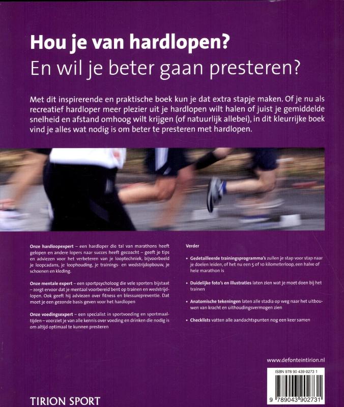 Achterkant van Beter presteren met hardlopen