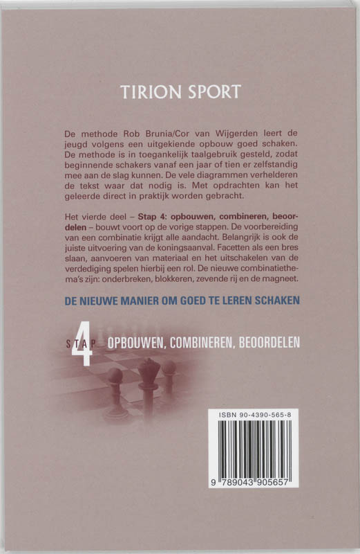 Achterkant van Stap 4 opbouwen/combineren/beoordelen