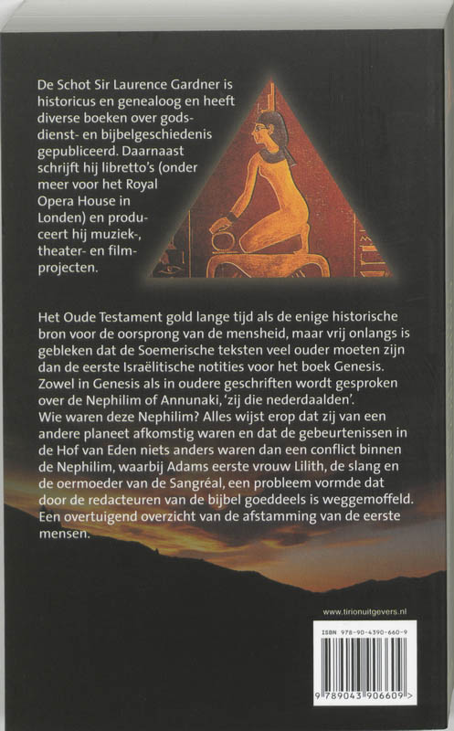 Achterkant van Oorsprong van de graalkoningen