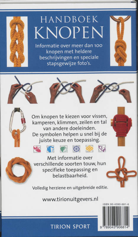 Achterkant van Handboek Knopen