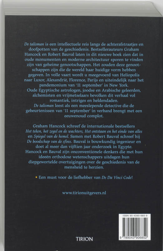 Achterkant van De Talisman