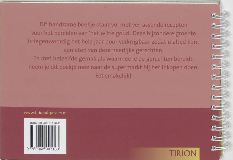Achterkant van Asperges