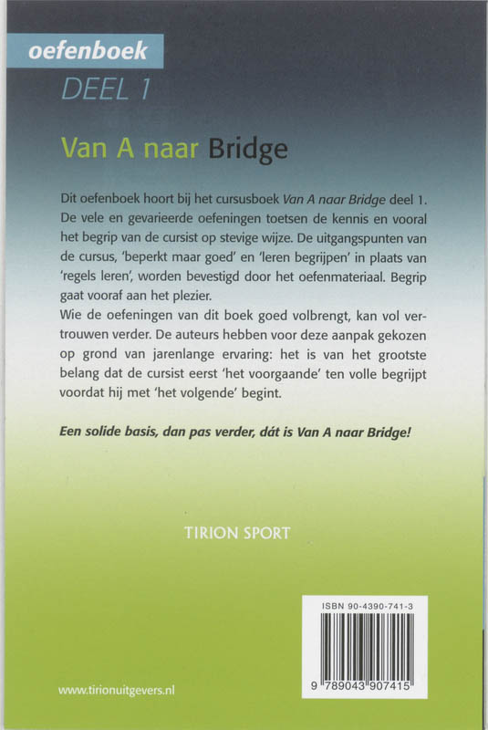 Achterkant van Oefenboek