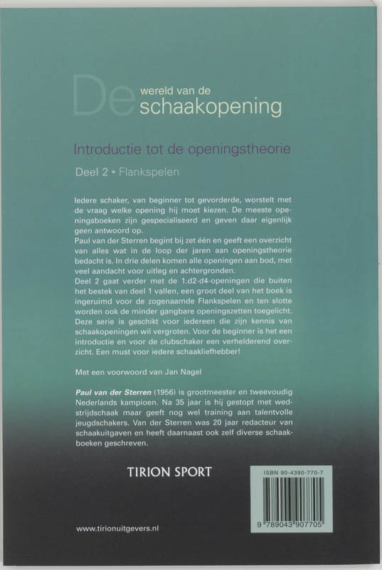 Achterkant van 2 Flankspelen
